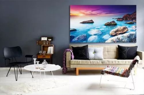 Tableau design eau turquoise