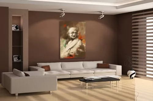  Tableau Gandhi by Damien Seppoloni