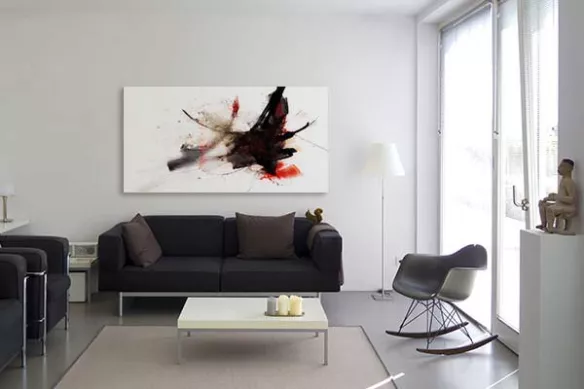 Tableau abstrait bombe abstraite