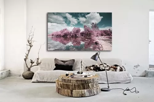 Tableau design forêt printannière