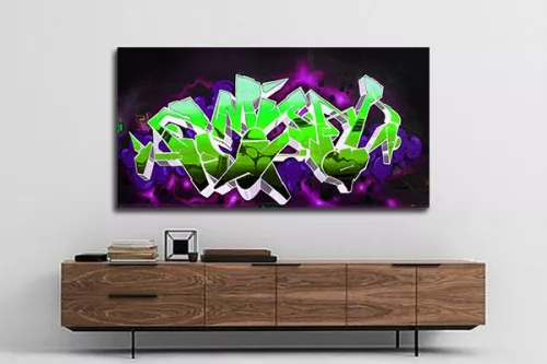 decoration mural tag