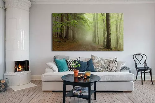 Toile décor automnal