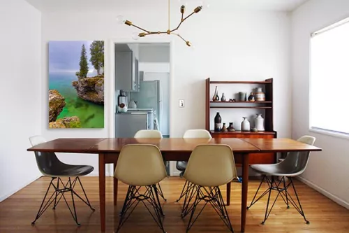 Tableau déco cascade en forêt
