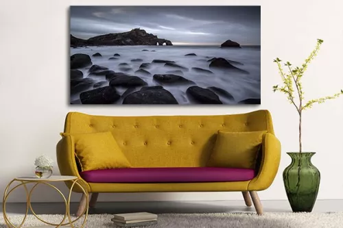Tableau zen roches flottantes