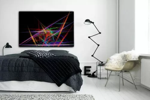deco chaise eames Tableau abstrait Groovy