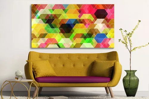decoration retroTableau moderne Geometrix