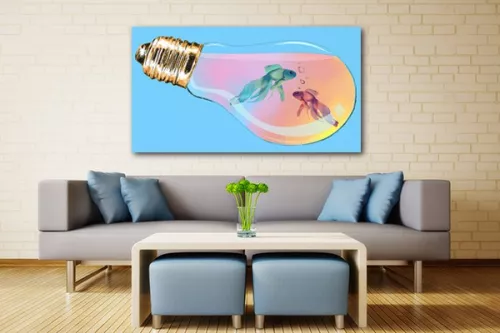 Tableau décoration contemporain ampoule