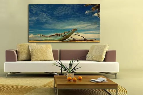Tableau photo Pirogue