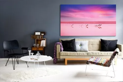 Tableau contemporain Lac Hiller