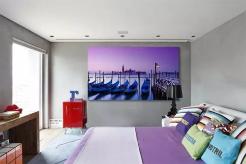 Tableau déco Balade Romantique noir et blanc