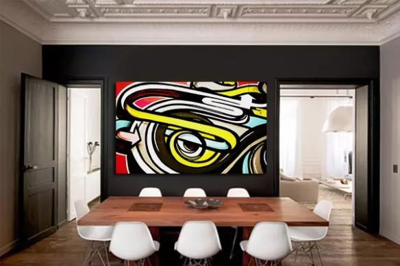 tableau design graffe oeil