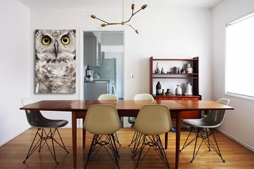 Toile murale Hibou Grand Duc