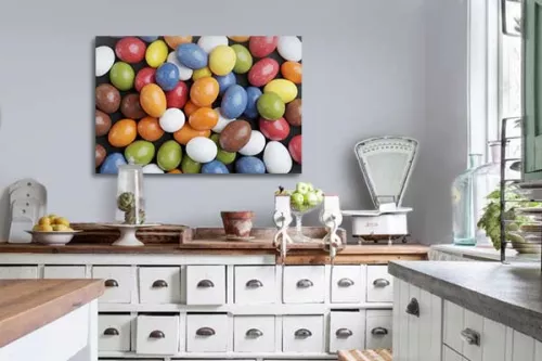 Tableau décoration bonbons colorés