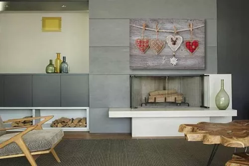 Tableau déco coeurs