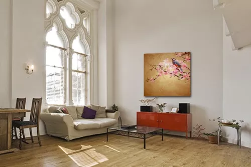 Tableau déco Rubiette bleue