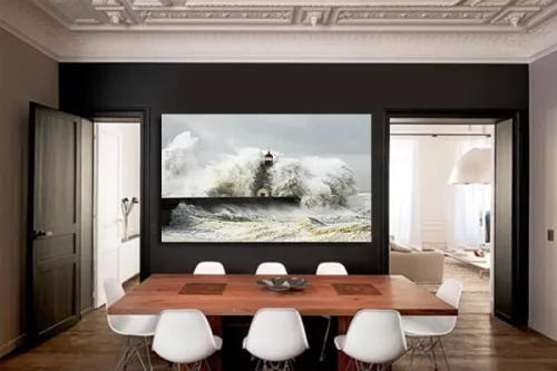 Tableau décoration mer mouvementée