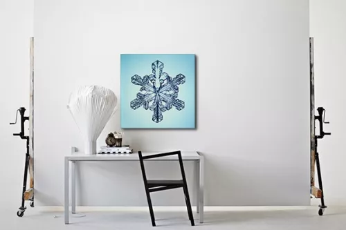 Tableau design flocon de verre