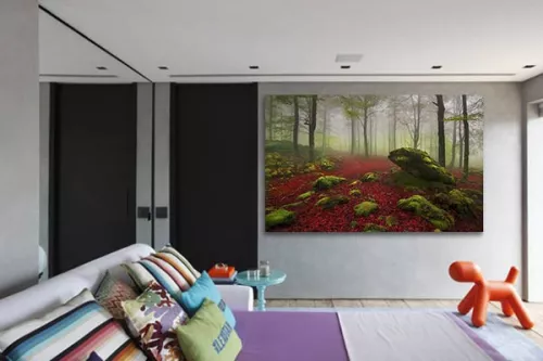 Tableau paysage Loup y es-tu ?