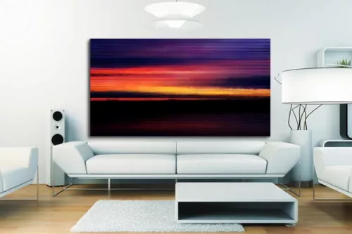 Tableau abstrait Crépuscule 