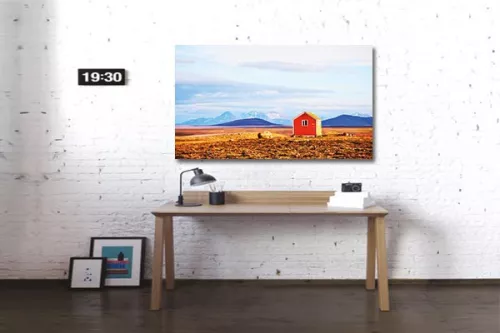 Tableau bureau cabane rouge
