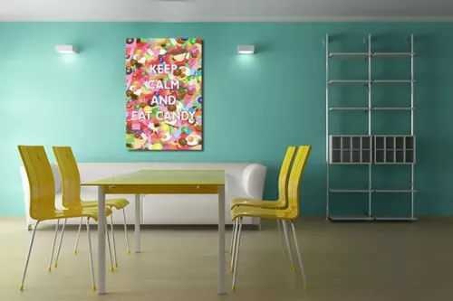 Tableau déco Keep Calm and Eat Candy