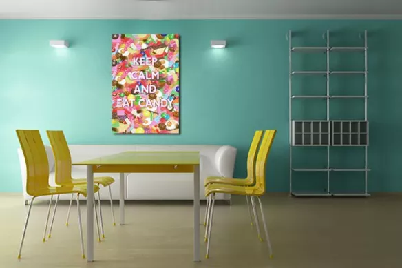 Tableau déco Keep Calm and Eat Candy