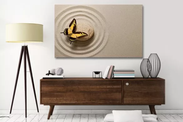 Tableau déco Papillon Zen
