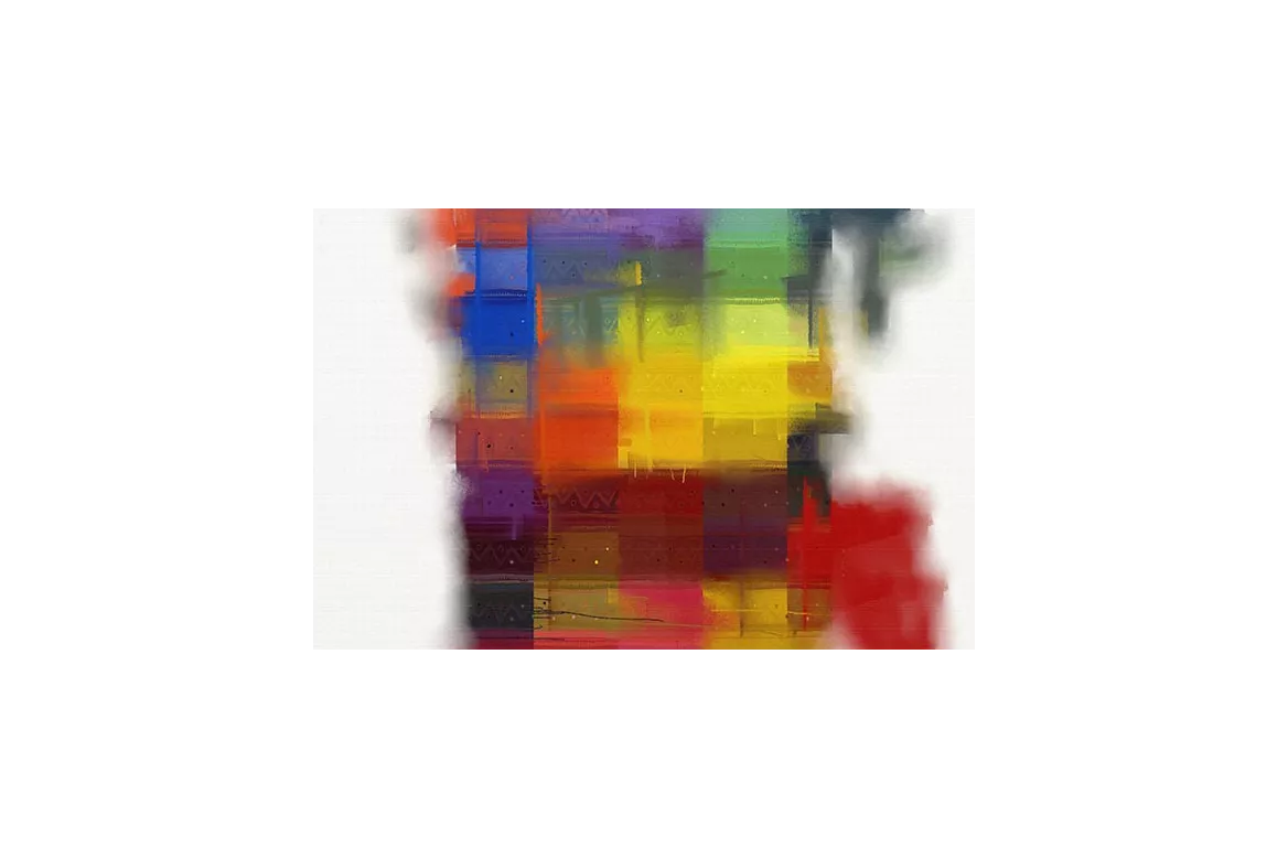 Toile abstraite Multicouleurs