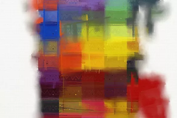 Toile abstraite Multicouleurs