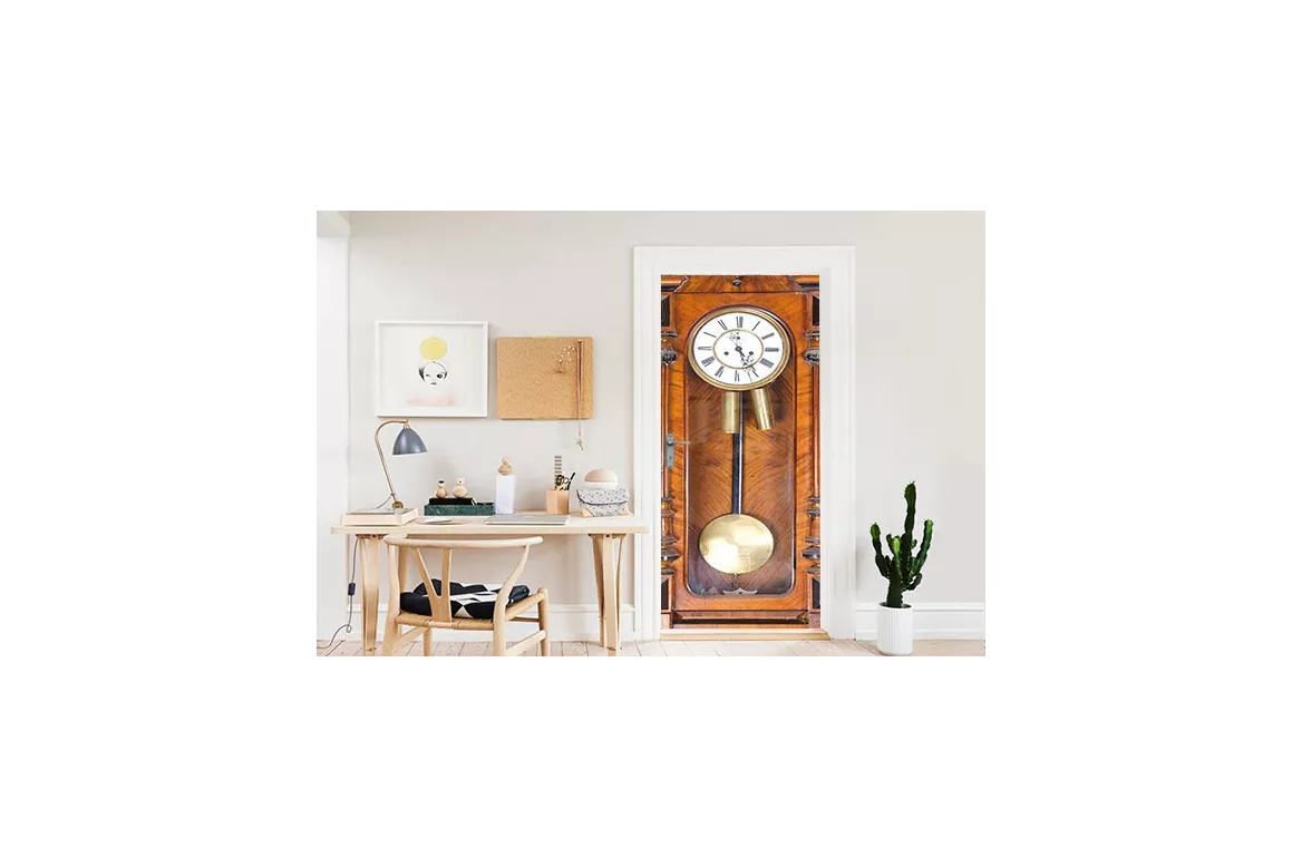 Sticker Décoratif Trompe-l'œil Allée De Bambous - Dimensions 73 X 205 Cm, Vinyle Haute Qualité Pour Intérieur/extérieur