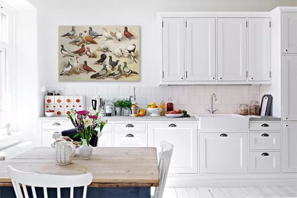 Tableau original Pigeons