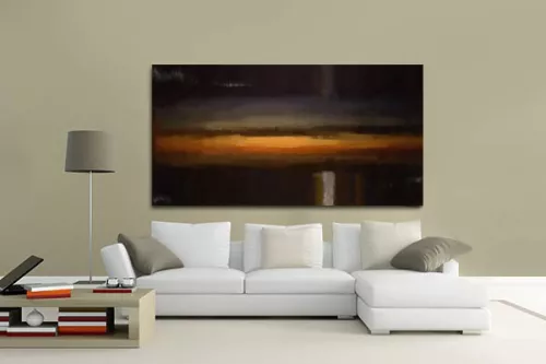 decoration moderne mural Caramel vert
