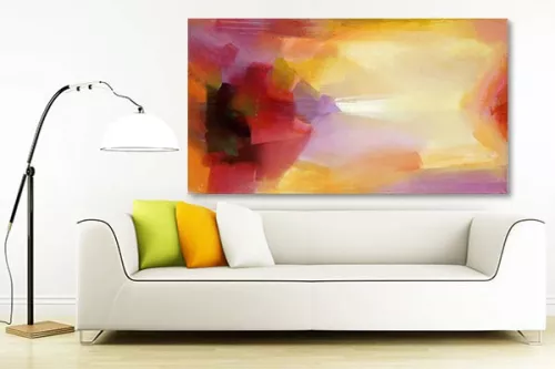 Toile design bleu ciel peinture numérique