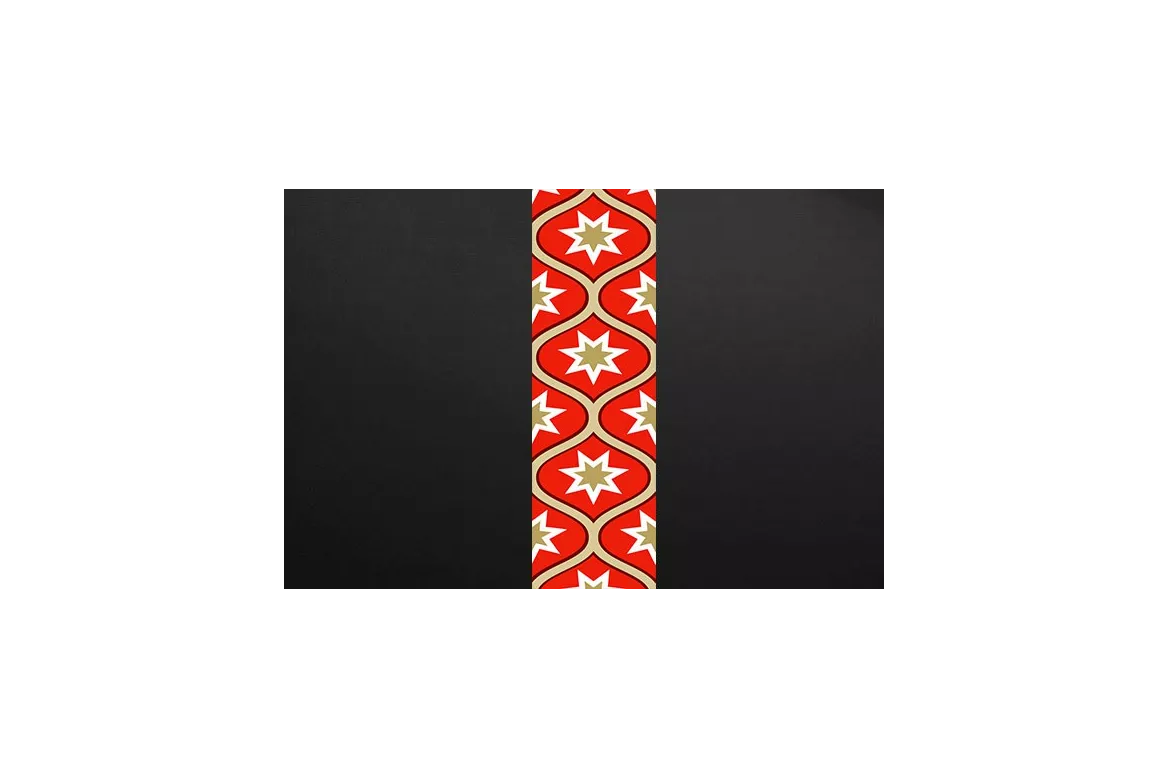 Papier peint vintage Motifs rouge