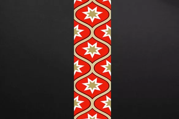 Decoration mur motif rouge
