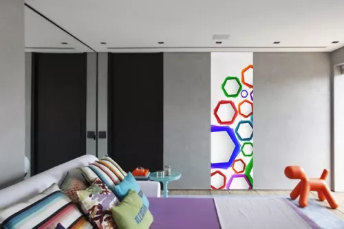 Papier peint design abstrait formes geométriques