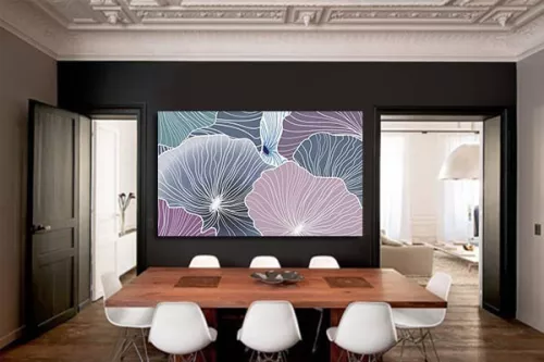 Tableau abstrait design Cellulose