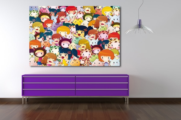 tableau pour chambre enfant kawaii