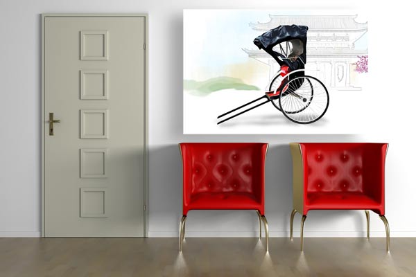 toile déco japonaise Izoa