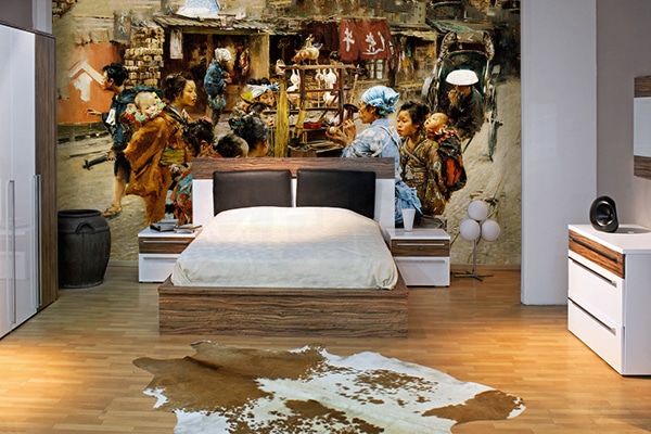 papier peint japonais chambre zen