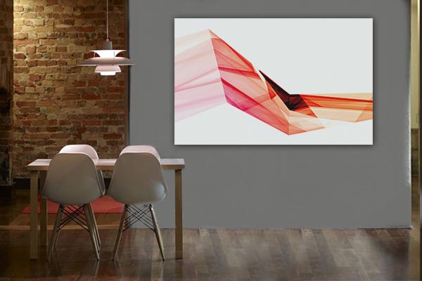 tableau abstrait japonais kirigami