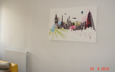 Tableau moderne coloré Izoa chez Leslie