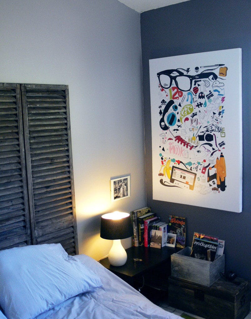 tableau déco chambre Izoa chez Mathieu