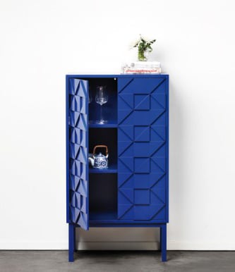 armoire design bleu