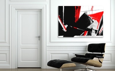 tableau abstrait rouge et noir tableau abstrait rouge et noir