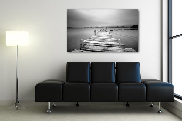 paysage noir et blanc