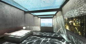 Piscine sur le toit