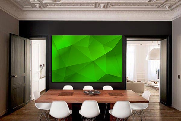 toile déco moderne design vert