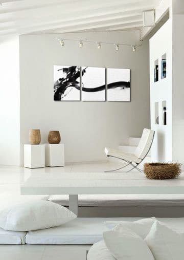 toile déco triptyque abstrait