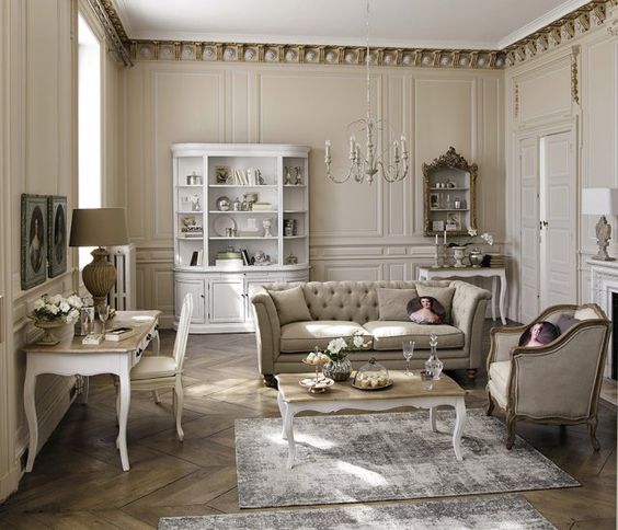 Déco salon style gustavien